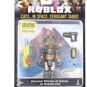 Roblox Figur Cats in Space Sergeant Tabbs med Kode og Tilbehør