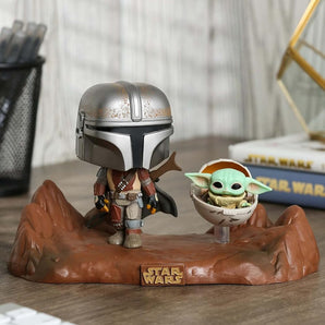 Funko POP! Figur Star Wars The Mandalorian med Grogu #390 12 cm