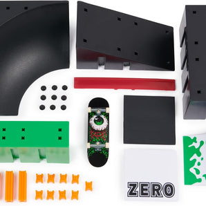Tech Deck Fingerboards Rampe Builder 2.0 Starter Set, med Ægte Zero Fingerboard