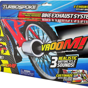 Turbospoke Udstødning til Cykel med Realistisk Motorlyd og Klistermærker