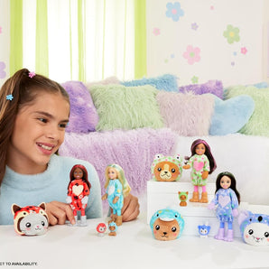 Barbie Dukke Cutie Reveal Chelsea Rød Panda Kostume & 6 Overraskelser 13 Cm