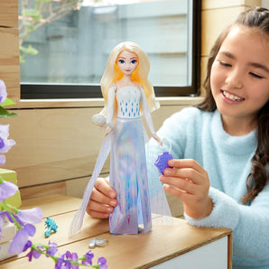 Disney Frozen Dukke Elsa Spin & Reveal med 11 Overraskelser