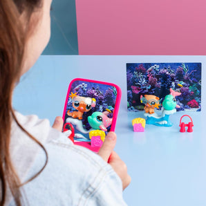 Littlest Pet Shop Figurer Shellfie Fun 2-Pack med Tilbehør 5 cm