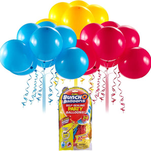 Partyballoner Selvforseglende Latex Balloner 24 stk (blå, gul og rød)