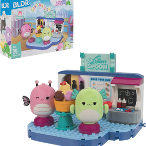 BLDR Squishmallows Frozen Yogurt Fun Byggesæt med Andreina og Mipsy figurer 13 cm