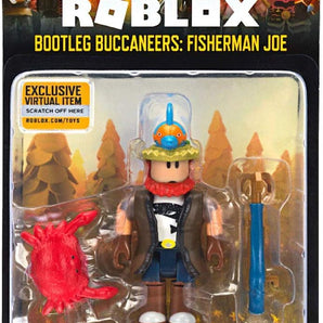 Roblox Figur Bootleg Buccaneers Fisherman Joe med Virtuel Kode 7 cm