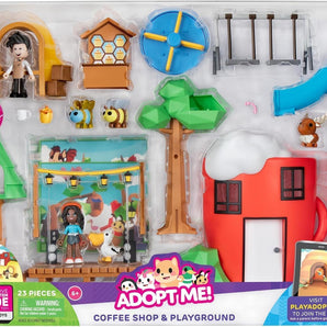 Roblox Adopt Me Café & Legeplads, Deluxe Legesæt med 23 Dele og Eksklusiv Spilkode