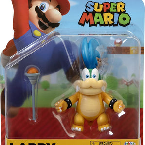 Super Mario Figur Larry Koopa med Tryllestav 10 cm
