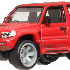 Hot Wheels Premium Car Culture Mitsubishi Pajero Evolution 1:64 med Real Riders Dæk