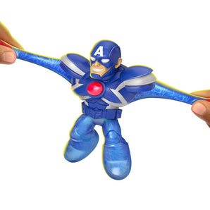 Heroes of Goo Jit Zu Marvel Figur Captain America med Infinity-Dragt 12 cm