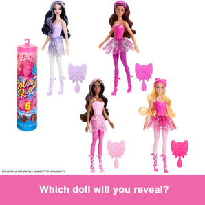 Barbie Dukke Color Reveal Ballerina med 6 Overraskelser 32 Cm