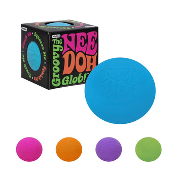 NeeDoh Groovy Glob æske og de fem farver