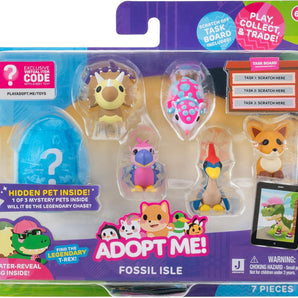 Roblox Adopt Me Figur Pakke Fossilpakke med Overraskelsesæg, Tilbehør og Eksklusiv Kode