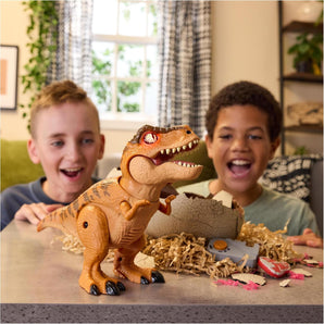 Jurassic World Dinosaur Figur Primal Hatch Interaktiv Dinosaur & æg med 100+ Lyde og Reaktioner