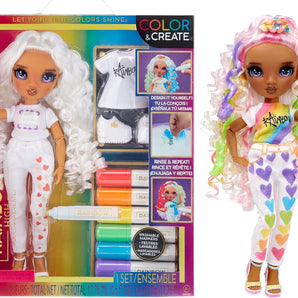 Rainbow High Dukke DIY Modedukke med Farver og Tilbehør 30 cm