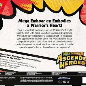 Pokémon Kort Mega Evolution Ascended Heroes Mega Emboar Ex Box