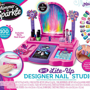 Shimmer ‘n Sparkle DIY Neglesæt med Masser af Tilbehør +8 År