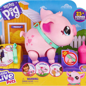 Little Live Pets Kæledyr Gris My Walking Pig 23 Cm