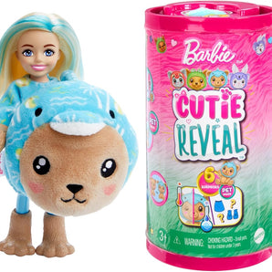 Barbie Dukke Cutie Reveal Chelsea Delfin Kostume & 6 Overraskelser 13 Cm