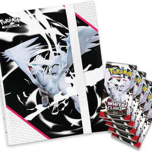 Pokémon Kort Mappe Binder Collection Scarlet & Violet White Flare med 5 Pakker