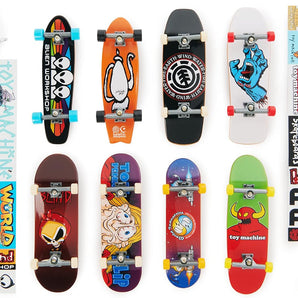 Tech Deck Fingerboards 25 Års Jubilæum Sæt, 8 Boards + Limited Edition Figur