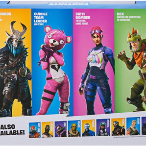 Fortnite Squad Mode 4 Figurpakke med Ragnarok, Rex, Cuddle Team Leader og Brite Bomber