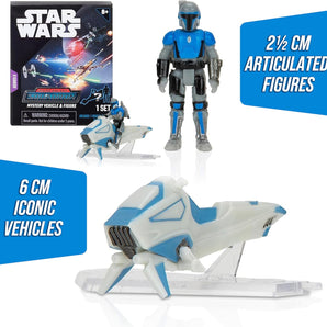 Star Wars Mini Actionfigurer Micro Galaxy Serie 5 - Figurer med Fartøj 2,5 cm