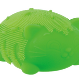 NeeDoh Fuzz Ball Wild Cats squishy i grøn med pelsblød overflade