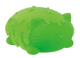 NeeDoh Fuzz Ball Wild Cats squishy i grøn med pelsblød overflade