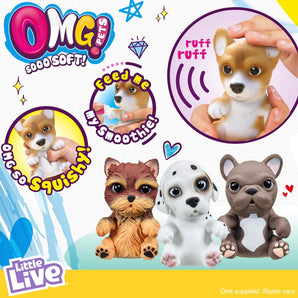 Little Live Pets OMG Pets Interaktiv Corgi Hundehvalp med Lyd og Tilbehør
