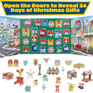 Pokémon Adventskalender med Figurer og Tilbehør til Jul 5 cm