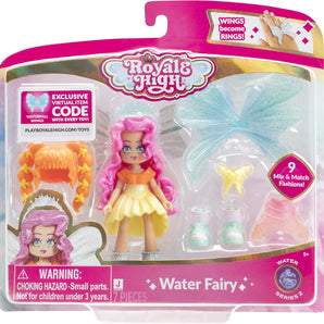 Roblox Royale High Water Fairy Modedukke 7,5 cm med 9 Tilbehørsdele og Kode