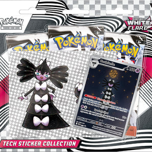 Pokémon Kort White Flare Tech Sticker Collection med 3 Boosterpakker