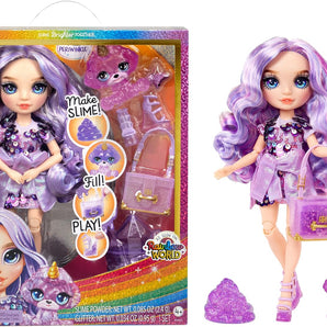 Rainbow High Dukke Violet Willow Modedukke med Slim og Tilbehør 28 cm
