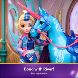 Unicorn Academy Dukke Enhjørning Leaf med Tilbehør 28 cm