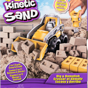 Kinetic Sand Byggesæt med Traktor og 454g Brunt Sand