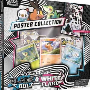 Pokémon Kort Black Bolt & White Flare Poster Collection med 4 Pakker