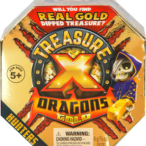 Treasure X Quest for Dragons Gold Treasure Hunter Figur med Ægte Guldbelagt Skat