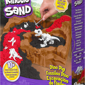Kinetic Sand Dinosaur Fossil Sæt med Tilbehør