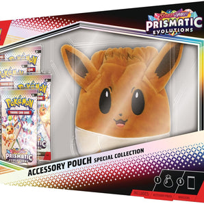Pokémon Kort Scarlet & Violet Prismatic Evolutions Accessory Pouch med 5 Booster Packs