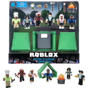 Roblox Figurpakke med Eksklusiv Virtuel Kode - Welcome to Bloxburg: Camping Crew Playset