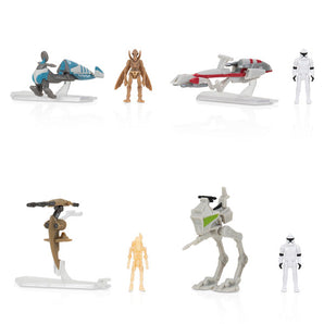 Star Wars Mini Actionfigurer Micro Galaxy Serie 6 - Figurer med Fartøj 2,5 cm