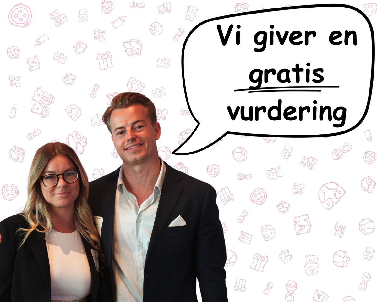 Karen og Hans-Christian fra Symbizon. Vi giver en gratis vurdering af dit gamle legetøj