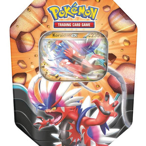 Pokémon Kort Tin Summer Legends EX med 4 Boosterpakker & Koraidon Promokort