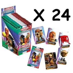 Italiensk Brainrot Kort Pakke Multiverse S2 med 5 Kort, Gennemsigtige og Holografiske Memes - 24 Pakker (1 hel boks)