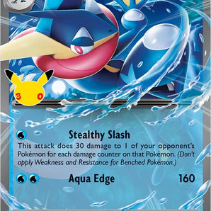 Pokémon Kort 30th Celebration Greninja ex Box med 4 Boosterpakker
