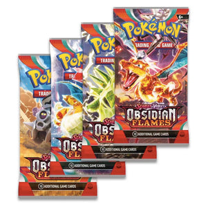 Pokemon Kort Scarlet & Violet Obsidian Flames Booster Pack 1 Stk