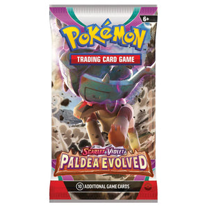 Pokemon Kort Scarlet & Violet Paldea Evolved Booster Pack 1 Stk
