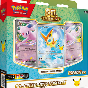 Pokémon Kort 30th Celebration Espeon ex Battle Deck med 60 Kort