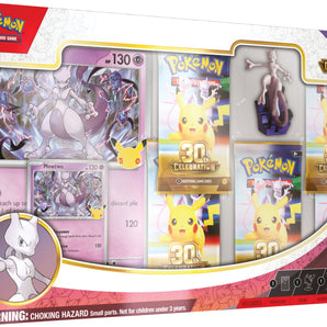 Pokémon Kort 30th Celebration Mewtwo Figure Collection med 5 Boosterpakker
